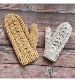 Keltische kabelwanten gemaakt van Durable Soqs