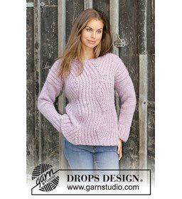 Trui gemaakt van Drops Snow - Eskimo