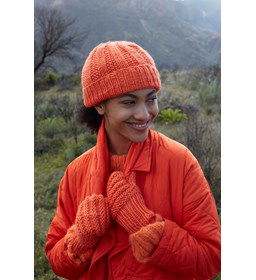 Damesmuts met dubbele rand gemaakt van Lang Yarns Wooladdicts Glory