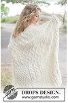 Breipatroon Luxe Deken van Vierkanten met Kabels in Zachte Alpaca-Wolmix van andere kant