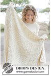 Breipatroon Luxe Deken van Vierkanten met Kabels in Zachte Alpaca-Wolmix van andere kant