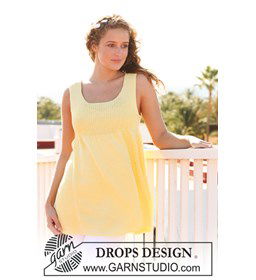 Gebreide tuniek  gemaakt van Drops Muskat