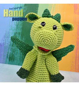 Handpop Draak gemaakt van Durable Cosy Fine