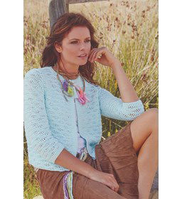 Vest Carmen gemaakt van DMC Natura medium