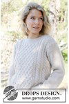 Breipatroon Snow Hive Sweater van andere kant