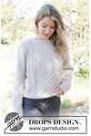 Breipatroon Snow Hive Sweater van andere kant