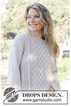 Breipatroon Snow Hive Sweater van andere kant