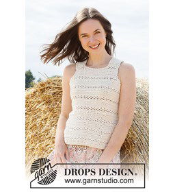 Dames top gemaakt van Drops Cotton Merino