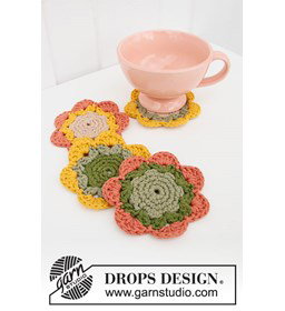 bloemen onderzetters Blooming Coasters gemaakt van Drops Paris