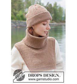 Gebreide set: muts en col in zachte merinowol gemaakt van Handwerk accesoires