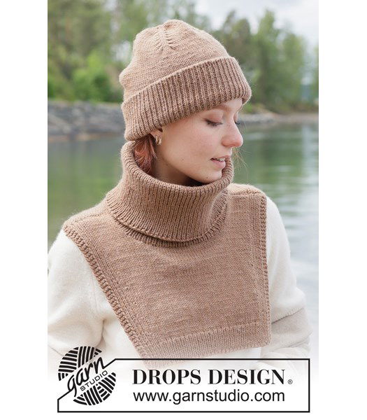 Breipatroon Gebreide set: muts en col in zachte merinowol