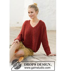 Dames trui gemaakt van Drops Air