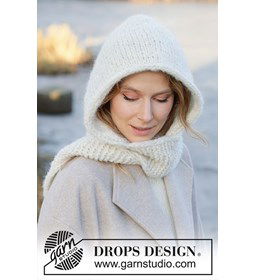 Snowflake Hood gemaakt van Drops Brushed Alpaca Silk