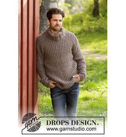 Trui gemaakt van Drops Snow - Eskimo