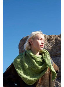 Sjaal Field Botanics met schaakbordpatroon