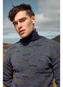 Herentrui met gekleurde strepen