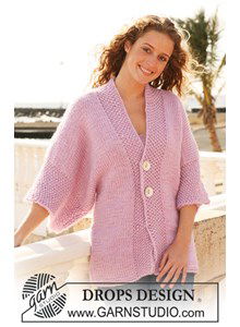 Gebreid vest met wijde mouwen