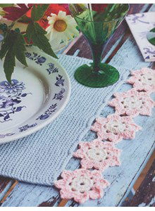 Placemat met bloemetjesrand