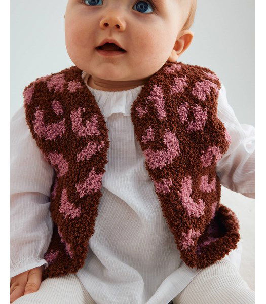 Breipatroon Gilet met dierenprint