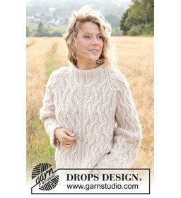 Zandpad Avontuur Trui gemaakt van Drops Air