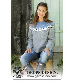 Trui gemaakt van Drops Merino extra fine