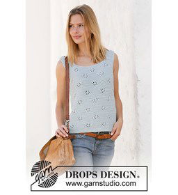 Dames top gemaakt van knopen