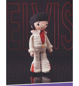 Pop Elvis Presley gemaakt van Scheepjes Catona 25 en 10 gram