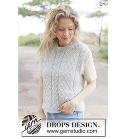 Silver Thistle Vest gemaakt van Rondbreinaald nr 5