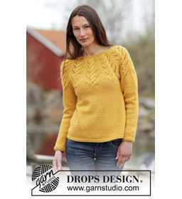 Gebreide trui gemaakt van Drops Nepal