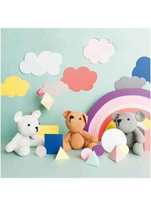 Gehaakte teddyberen trio