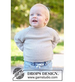 Gentle Day sweater gemaakt van Drops Merino extra fine