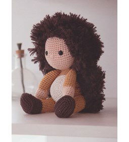 Egel Eelco gemaakt van Lammy Yarns Panda