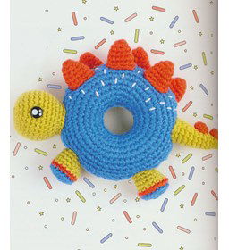 Donut Buddy Dino Stegosaurus gemaakt van Scheepjes Colour Crafter