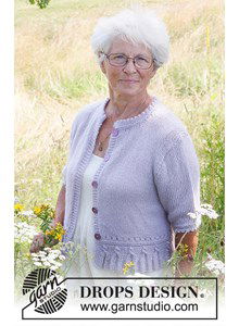 Damesvest met korte mouwen gebreide kwastjes patroon