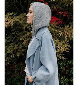 Bivakmuts sluitend met halsboord gemaakt van Rondbreinaald nr 4,5