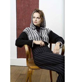 Damestrui gemaakt van Lang Yarns Merino 120 en 120 Color