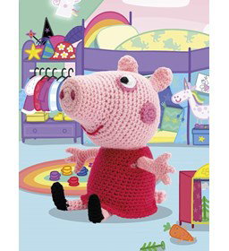 Peppa Big gemaakt van Scheepjes Catona 25 en 10 gram