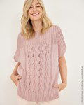 Breipatroon Pullover in verticaal golvend ajourpatroon