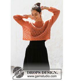 Dames trui gemaakt van Drops Brushed Alpaca Silk