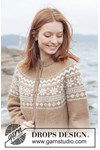 Breipatroon Maple whisper Cardigan van andere kant