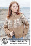Breipatroon Maple whisper Cardigan van andere kant