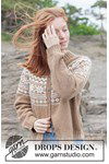 Breipatroon Maple whisper Cardigan van andere kant