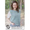 Dames Vest van Zijdezachte Alpaca in Tricotsteek gemaakt van Drops Brushed Alpaca Silk