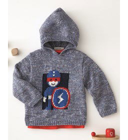 Jongens trui gemaakt van Phildar Phil Coton 3