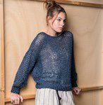 Breipatroon Open gebreide rechte wijde damestrui.