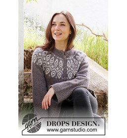 Damesvest gemaakt van DROPS Sky