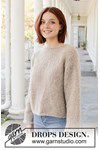 Breipatroon Maple Mist Sweater van andere kant