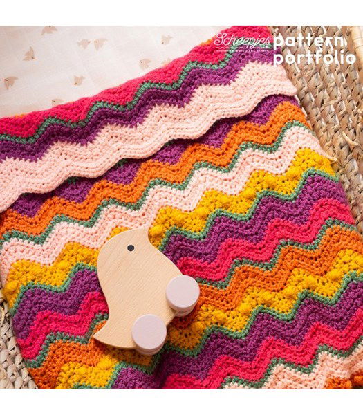 Haakpatroon Babydeken Tulip Twist Blanket