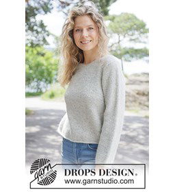 Soft Horizon Sweater gemaakt van Drops Alpaca