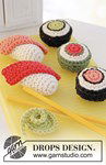 Haakpatroon Sushi en maki met wasabi 